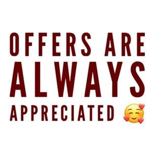 All reasonable offers are accepted or countered 😊